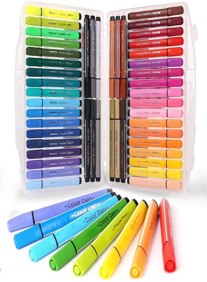PULSBERY Water Color Pen Set - Washable Colouring Marker Sketch Pens Set for Kids, Sketching Drawing Materials Craft Supplies Birthday Return Gift for Children (48 Piece) - Image 2